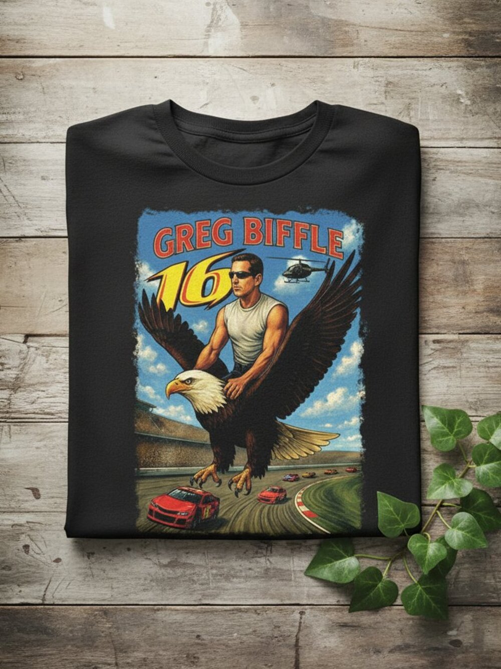 🦅 Greg Biffle Number 16 Racing Eagle Graphic Tee 🏁
